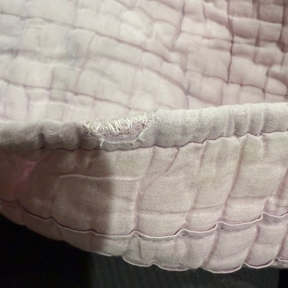 Sky Pintuck FULL / QUEEN Quilt Coverlet Sz 88”x 96” 100% Cotton In Lavender - Picture 14 of 15